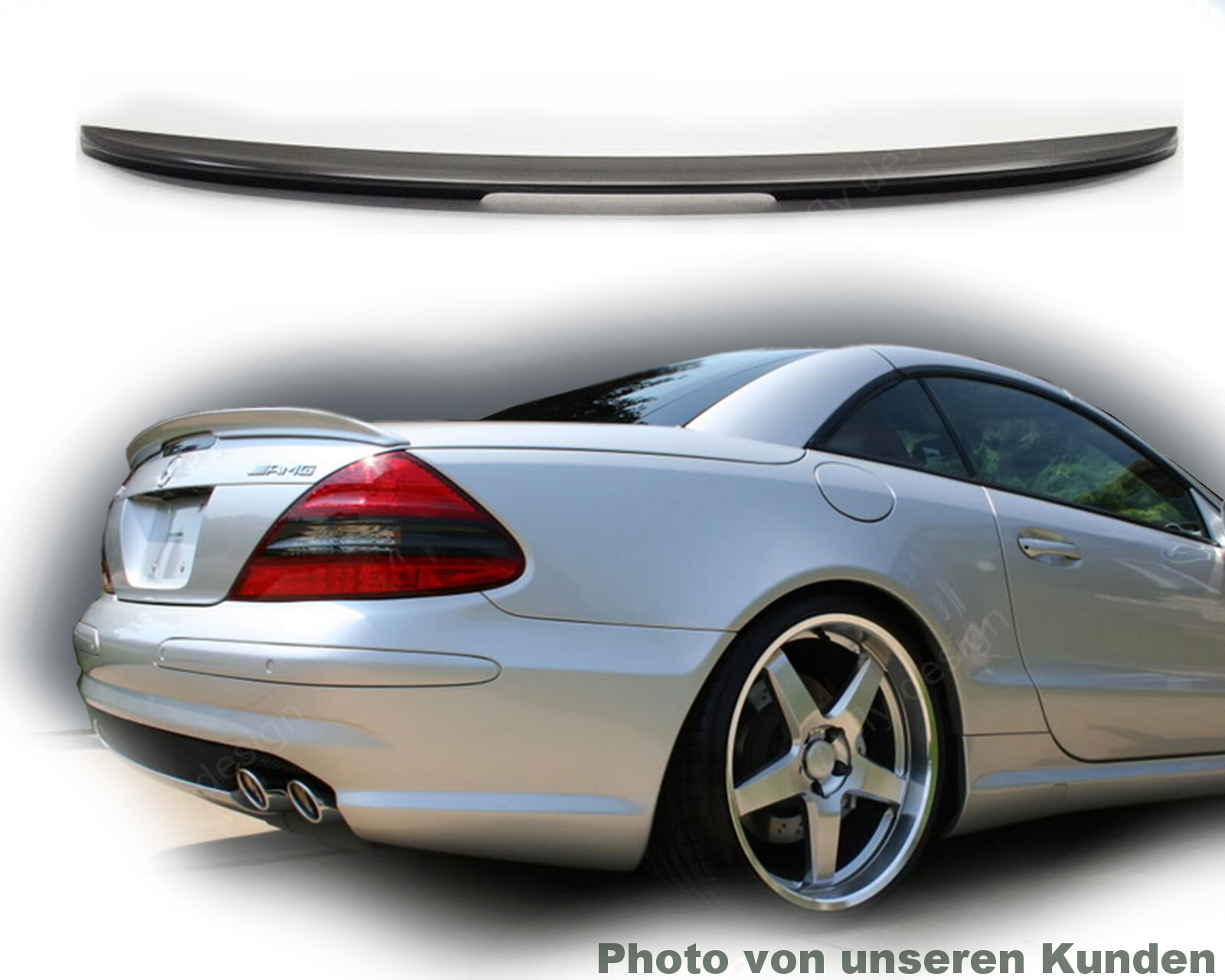 Rear Spoiler Suitable For MERCEDES SL R230, SPOILER Roadster REAR WING Tuning
