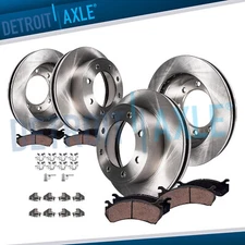 Front and Rear Disc Brake Rotors Ceramic Pads Kit for Ford F-250 Super Duty 4WD