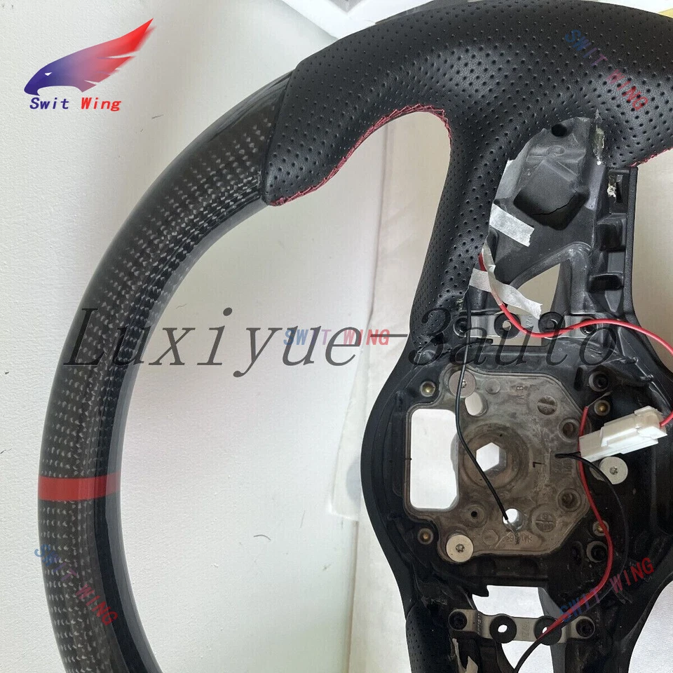 Volante de fibra de carbono esqueleto para Jaguar F-PACE I-PACE XE XF 2018+ Foto 4 de 4