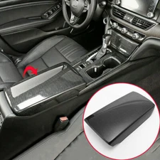 Center Console Armrest Box Panel Cover Carbon Fiber FOR Honda Accord 2018-2020
