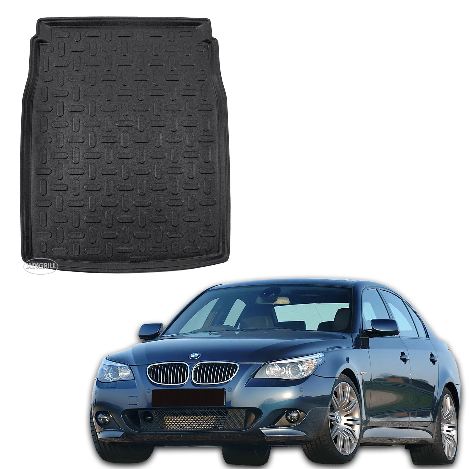 Tapis de coffre anti-saleté pour BMW E60 berline 2004-2010 imperméable sur mesure