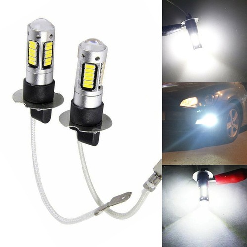 2x H3 LED HEADLIGHT FOG DRIVING LIGHT BULBS CAR LAMP GLOBES 6500K eBay
