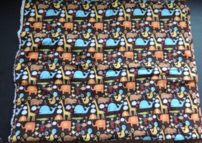 2 YDS X 42'' HEIDI GRACE  JO ANN FLANNEL ANIMALS  NEW #7388