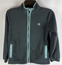 champion boys gray full zip hoodie athletic jacket size Small 8 