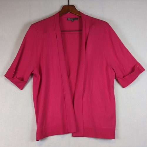 89th & Madison offene Strickjacke fuchsia 1X