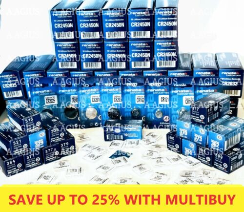Renata Watch Batteries-Swiss Made- SAVE UP to 25% WITH MULTI BUY - Picture 1 of 9