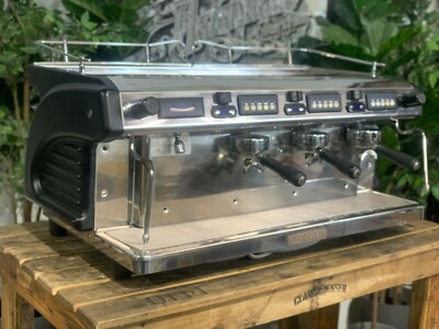 EXPOBAR RUGGERO 3 GROUP BLACK ESPRESSO COFFEE MACHINE COMMERCIAL WHOLESALE