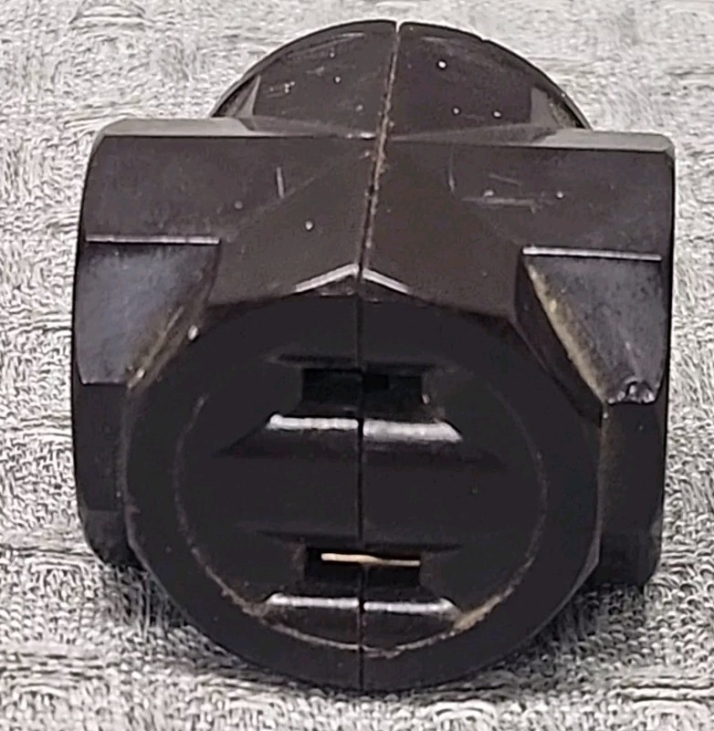 Vintage Leviton 2 Prong Electric 3 Way Adapter Brown 10A 250v~15A -125v