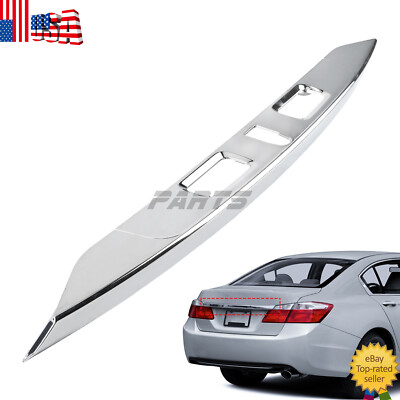 Chrome 74890-T2F-A11 Rear License Garnish Assy For 2013-2015 Honda Accord