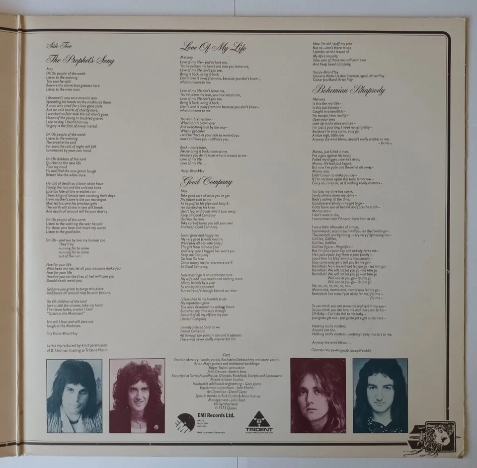 Queen A Night at the Opera · Lp, foto 3 de 5