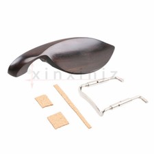 Chin Rest Chinrest w/ Chrome Screw for 4/4 Violin Ebony Material