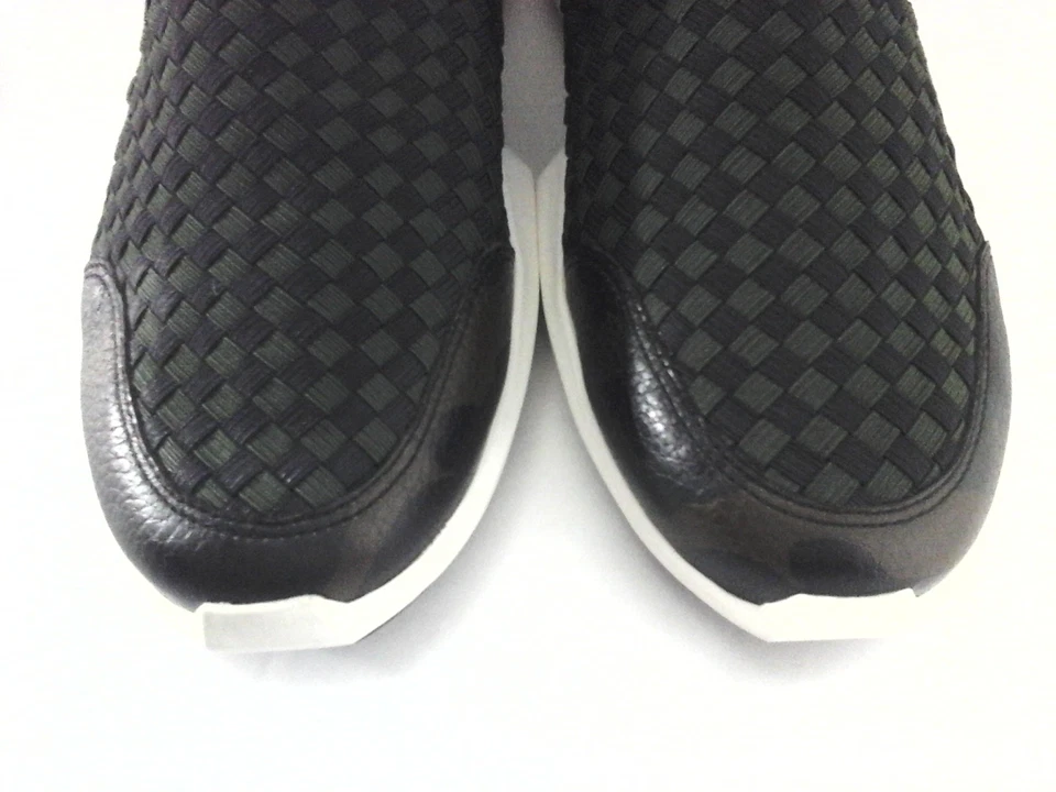 Zapatos ASH Tejidos Negros/Verdes con Camuflados Tenis de Cuero Sin Cordones para Mujer EE. UU. 9 UE 40 Foto 4 de 4