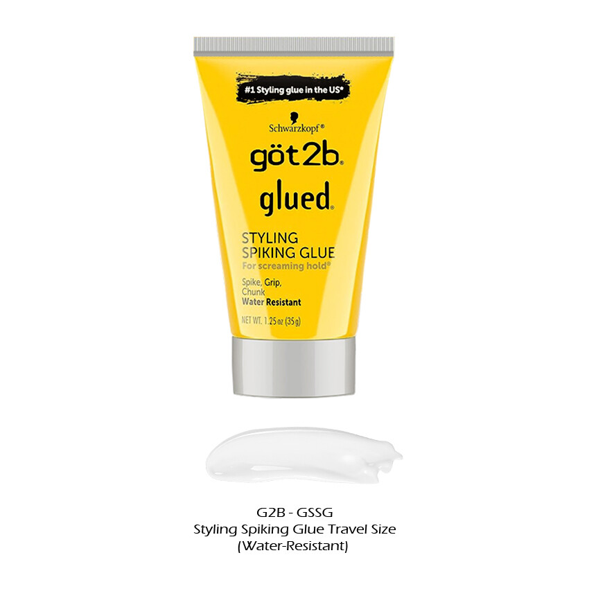 1 GOT2B Glued Styling Spiking Glue Travel Size Water Resist Hair Gel