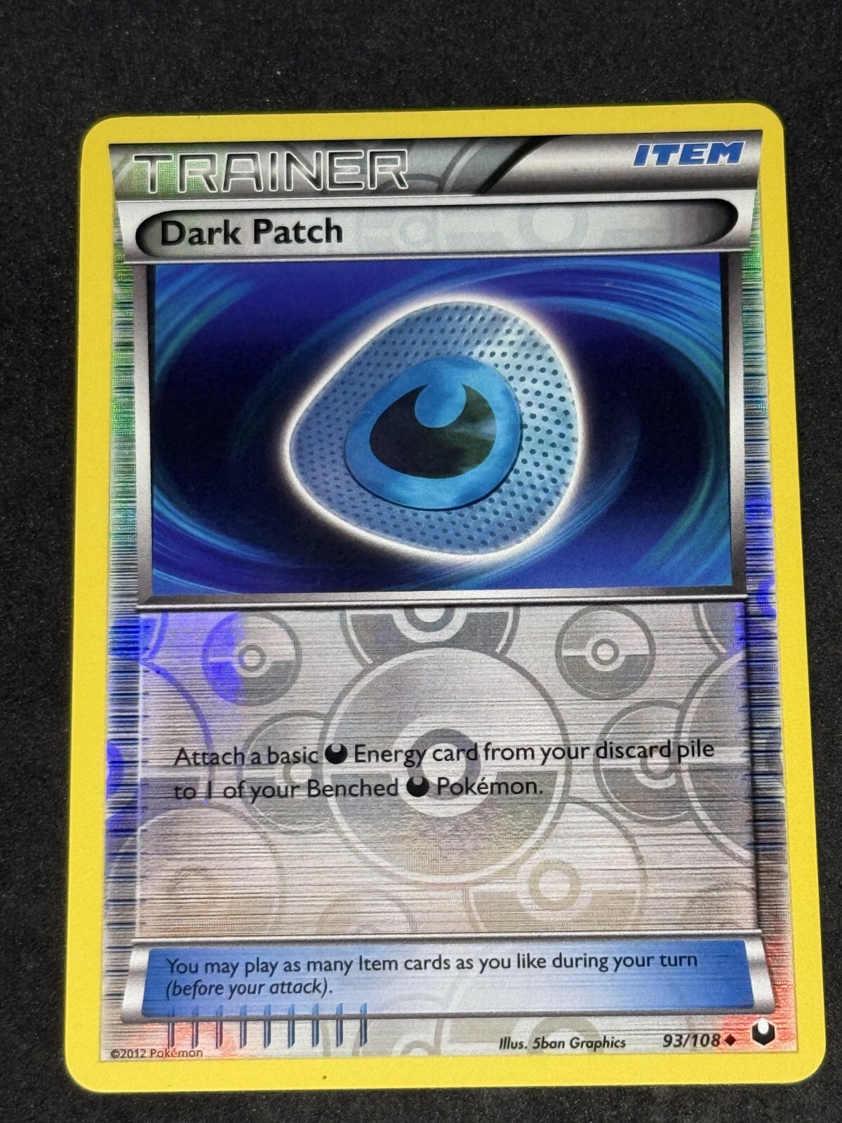 NM Dark Patch 93/108 Dark Explorers Reverse