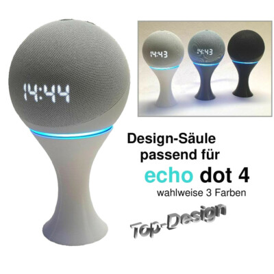 Design Standfuss Halterung,  passend für AMAZON Echo Dot 4, Zubehör