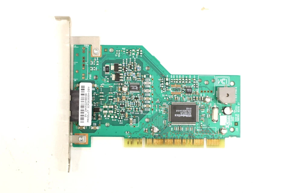 3Com USR 56k DF PC99 PCI Modem Card P/N: 3CP263595-OEM Tested Working - Image 2 of 4