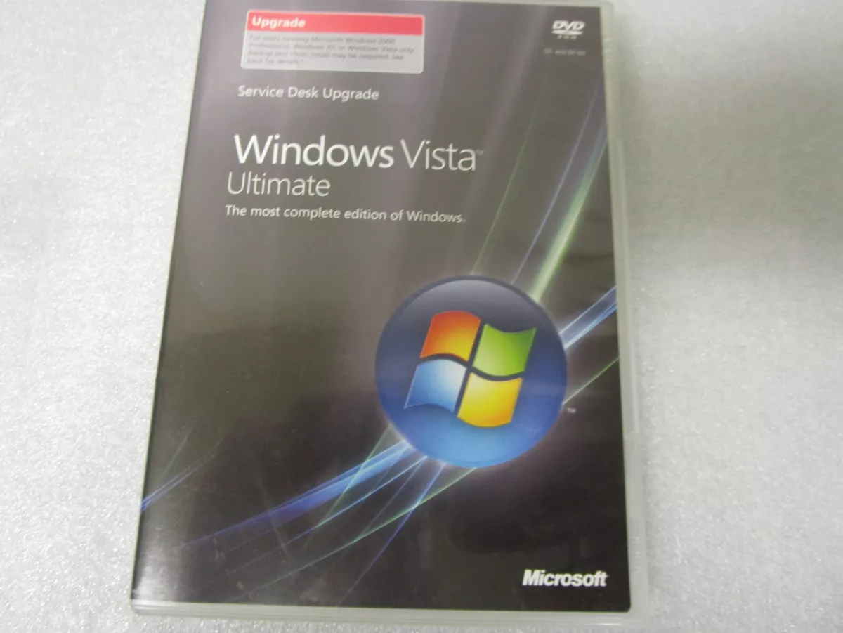 Windows Vista Ultimate 32 & 64 Bit w/ Product Key Upgrade with 2 Home Prem  Keys