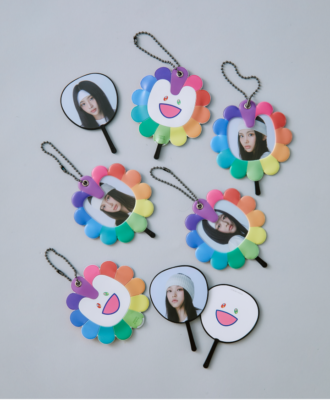 NEWJEANS SUPERNATURAL X MURAKAMI OFFICIAL MD IMAGE PICKET KEYRING