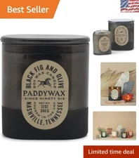 Artisan Vintage 12-Oz Scented Candle in Black Fig & Olive for Home Ambiance