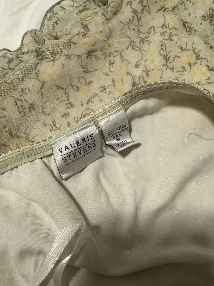 Falda midi Valerie Stevens vintage transparente en capas talla M - Cottagecore Foto 2 de 4