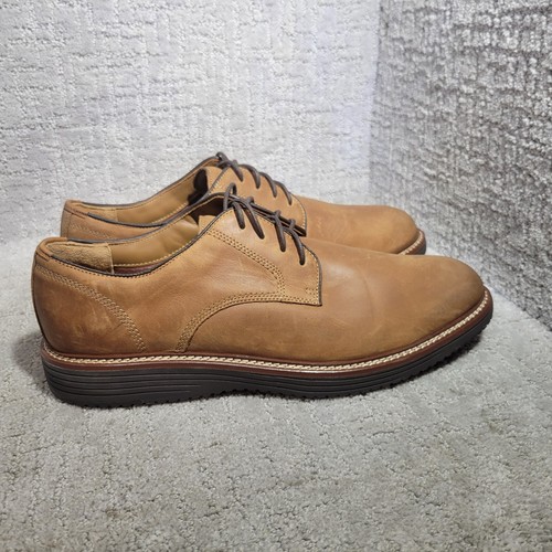 Johnston & Murphy Upton Plain Toe Herren US 12M Hellbraun Geölt Vollnarben Oxford Schuhe - Bild 5 von 11