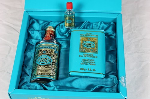 B10/ ältere 4711 Geschenkpackung - Eau de Cologne + Creme Seite mit Schachtel /8 - Bild 3 von 15