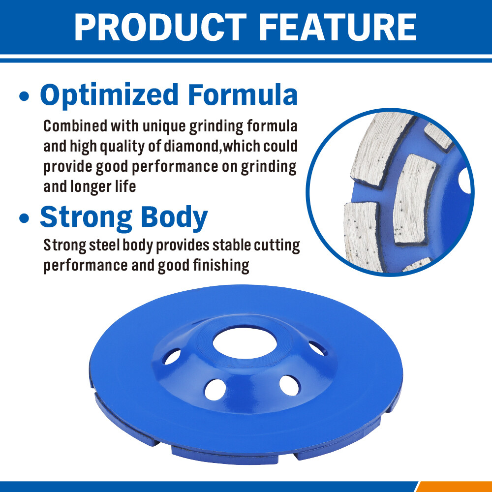 4inch Diamond Angle Grinder Grinding Wheel Concrete Cup Granite