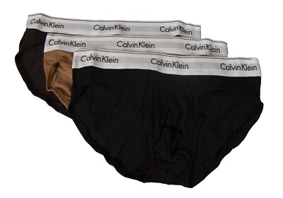 CK CALVIN KLEIN Herren Slips 3er Pack Sichtstretch Baumwolle Stretch