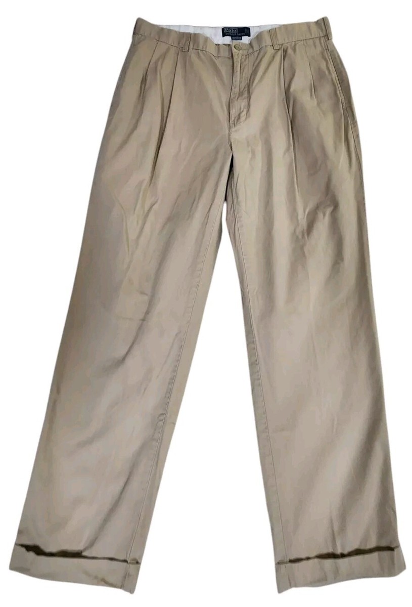【デッドストック】Polo Ralph Lauren HAMMOND pant Vintage Polo Ralph Lauren Hammond Pants Size 36x32 Yellow