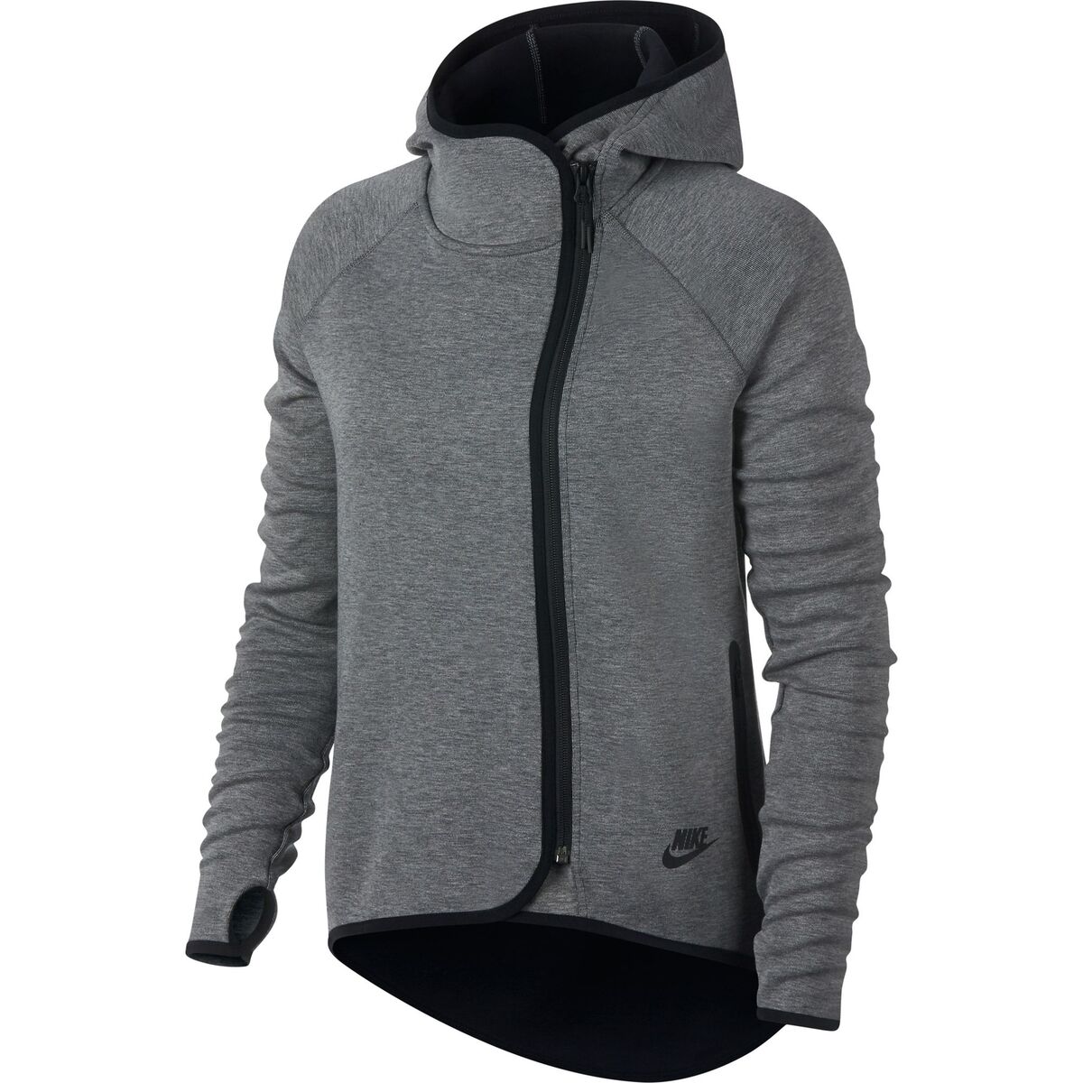 Nike Sportswear Tech Fleece Women's Full Zip Hoodie Carbon Nike Sportswear Tech Fleece Women's Full Zip Hoodie Carbon