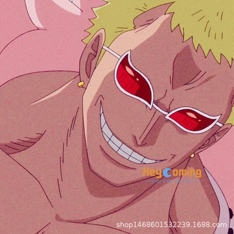 One Piece Cosplay Donquixote Doflamingo Sunglasses Fashion 