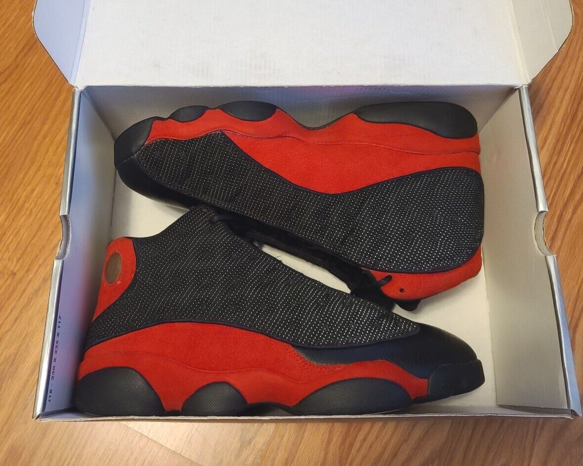 Nike Air Jordan 13 OG Bred 1998 Size 10 136002-062 Black Red Nike Air Jordan 13 OG Bred 1998 Size 10 136002-062 Black Red