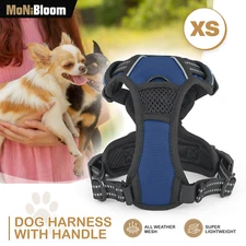 Soft Padded Dog Harness w/Handle & Reflective Strips No Pull Reflective Dog Vest