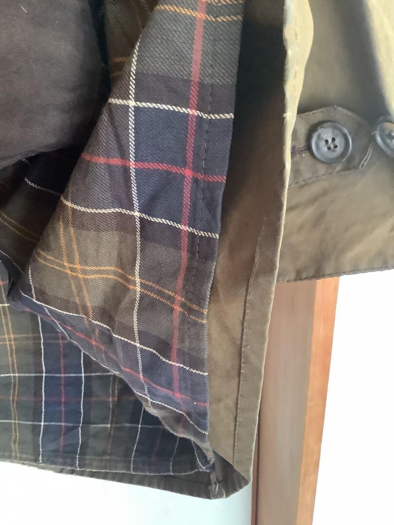 Barbour 3/4 COAT WAX Oiled Jacket Coat brown cotton size XL Barbour 3/4 COAT WAX Oiled Jacket Coat brown cotton size XL
