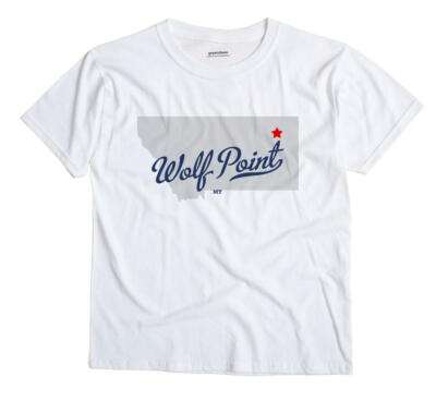 Wolf Point Montana MT Mont T-Shirt MAP