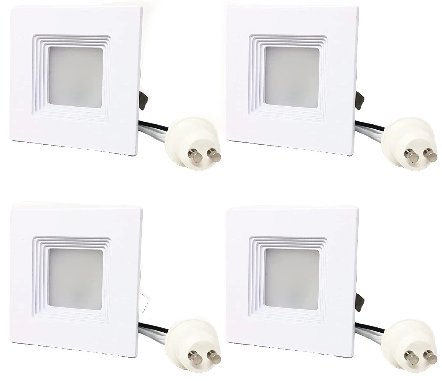 Lámparas LED Blanco de aluminio y Lámparas de techo