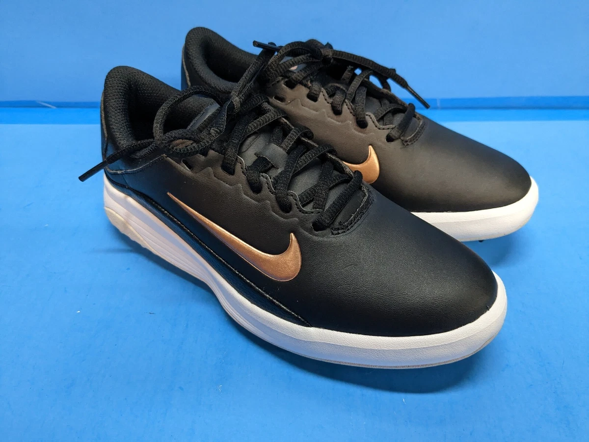Nike black best sale rose gold shoes