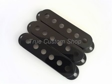 True Custom Shop  Black Single Coil Pickup Cover Set for Fender Stratocaster