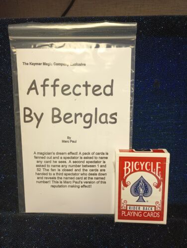 ACAAN AFFECTED BY BERGLAS Red Bicycle Poker Size Card at any Number Marc Paul - 第 1/3 張圖片