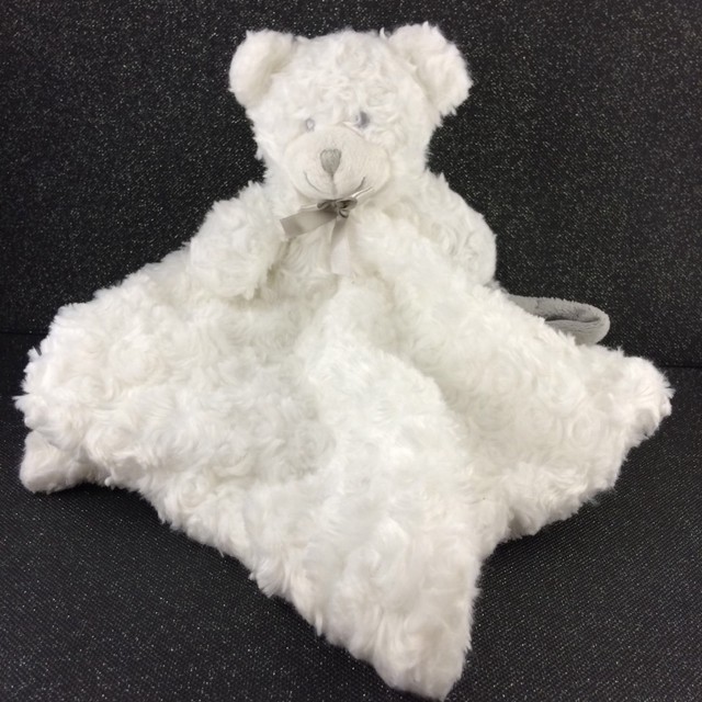 White Bear Blankets and Beyond Security Blanket Lovey Swirls Pacifier