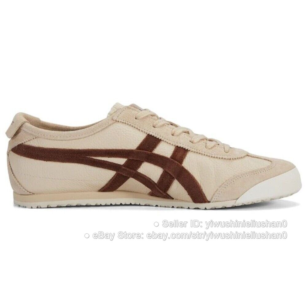 NWT Unisex MEXICO 66 Sneakers Cream/burgundy Onitsuka Tiger 