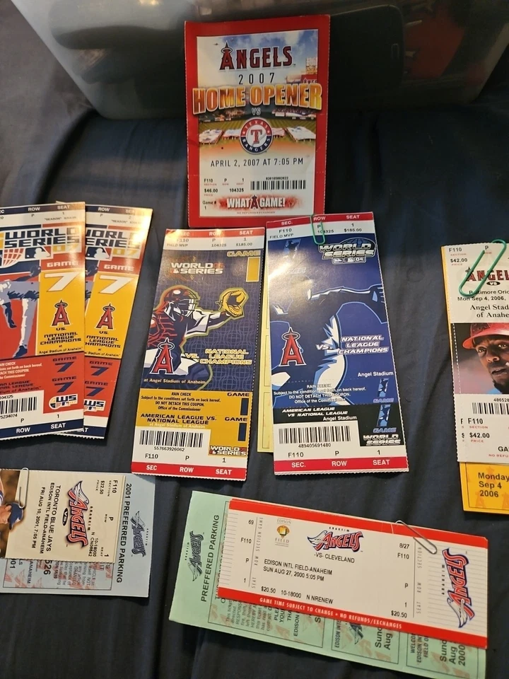 PHANTOM Anaheim Angels AL Championship  World Series Unused Tickets And Game. - Image 3 of 3