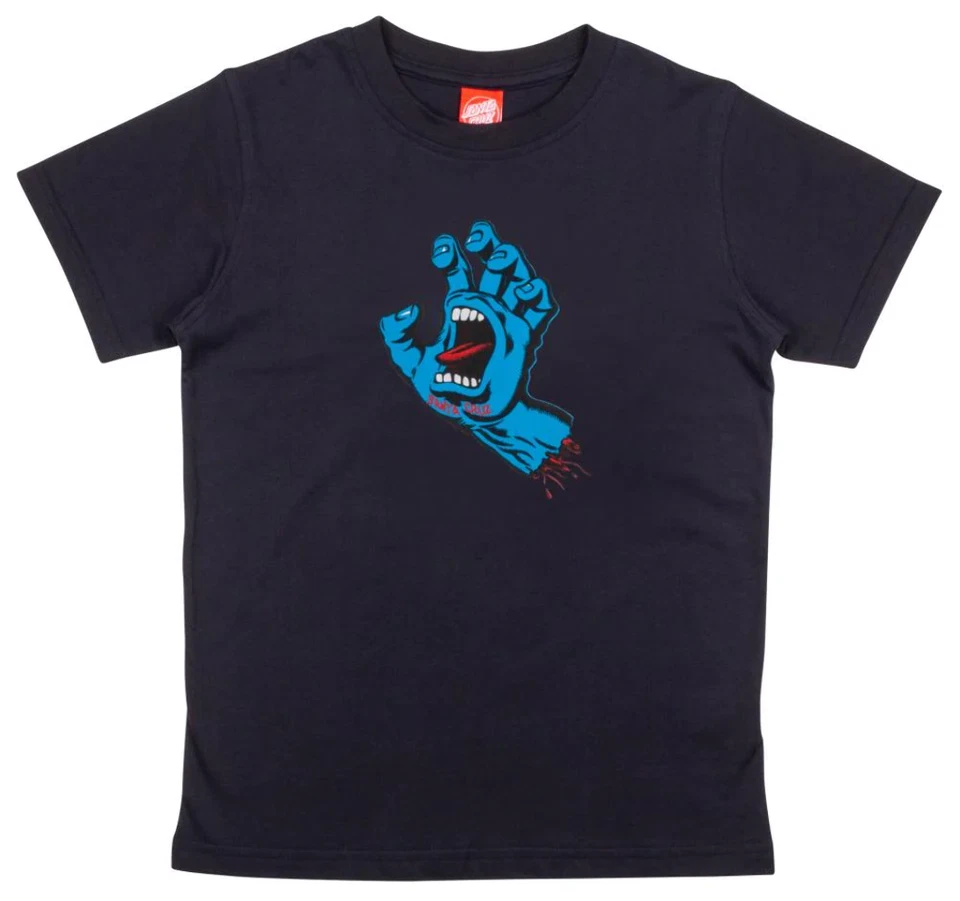 Santa Cruz Youth T-Shirt Screaming Hand schwarz