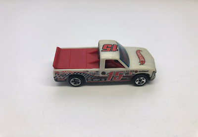 Hot Wheels 1995 Chevy 1500 Race Truck #15 Red White Loose Toy