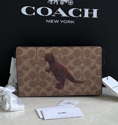 NWT COACH REXY by SUI JIANGUO SIGNATURE CLUTCH CHAIN CALLIE FOLDOVER BAG  73827