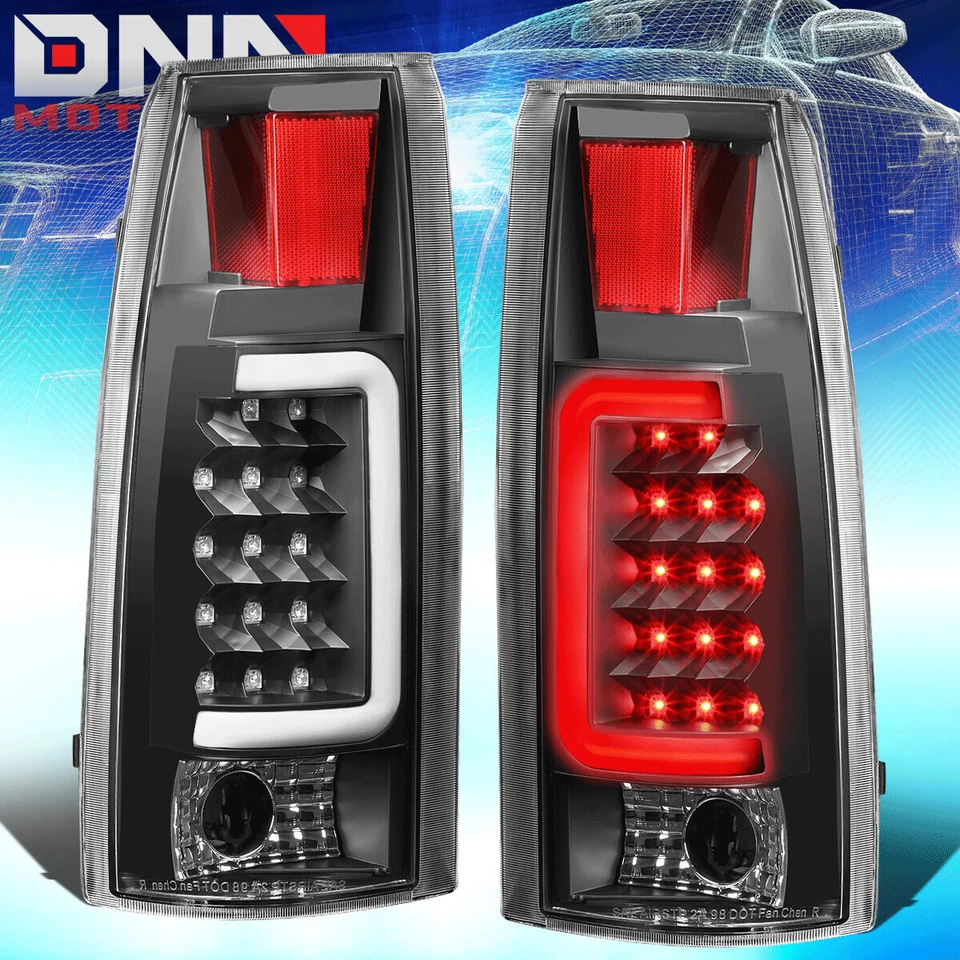 PARA GMT400 CHEVY C10 NEGRO 8 PIEZAS FARO + PARACHOQUES + SEÑAL + LUZ TRASERA LED 3D transparente Foto 3 de 4