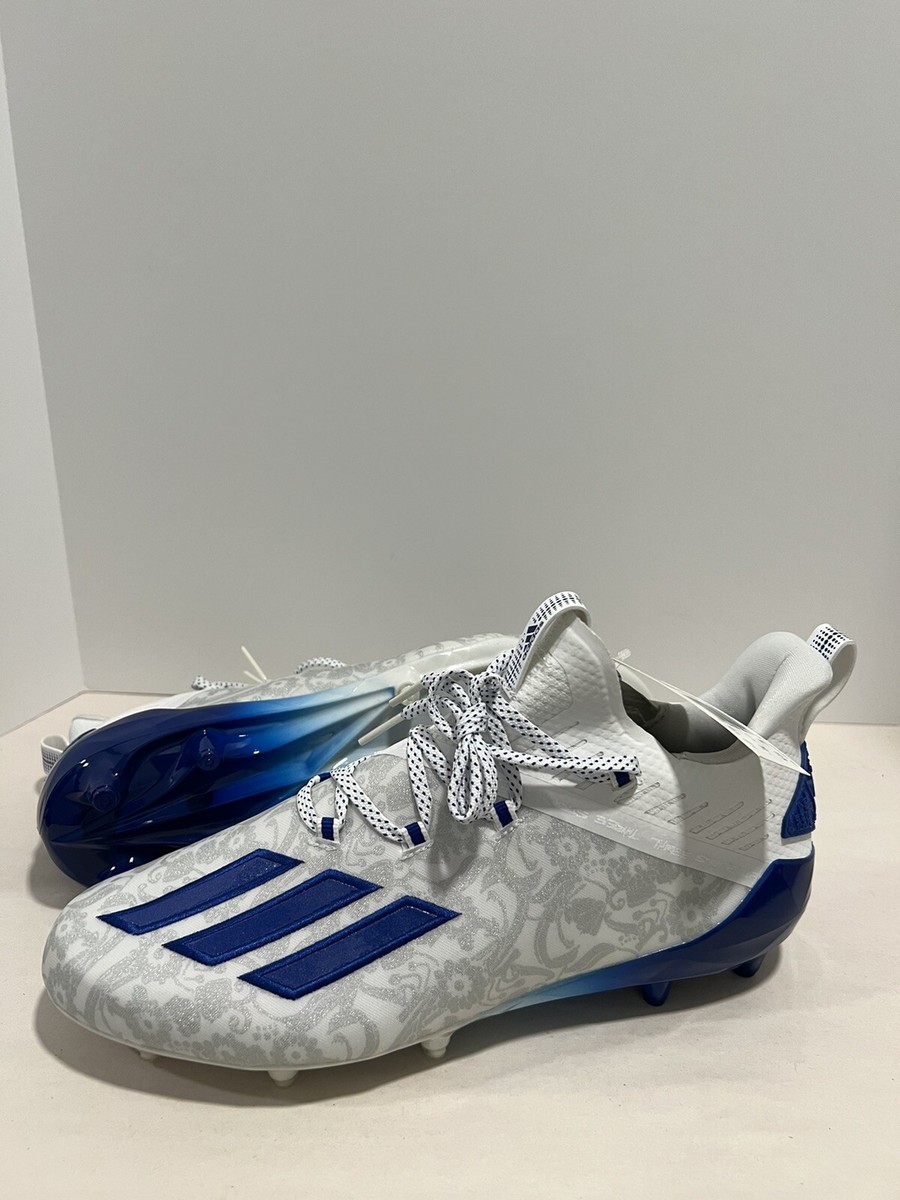 Adidas Adizero Young King Blue White Floral Football Cleats FU6707 Mens Size 8 s-l400.jpg main image 4