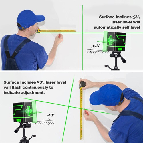 Self-Leveling Level, 2 Lines Level Green Beam Line, H4F3 - Picture 5 of 6