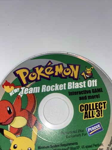 Pokemon Perdue Team Rocket Blast Off 2006 Mini Game CD!! Rare!! Microsoft - Picture 2 of 3