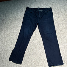 Calvin Klein Jeans Men  s Black 36x30 Straight Fit Denim 5-Pocket Jeans-free ship